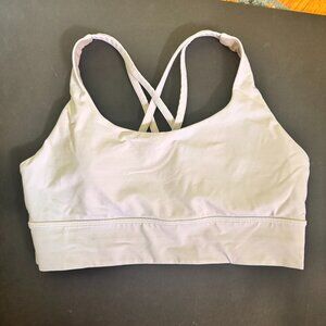 White LuLu Lemon Sports Bra, Size 10